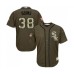 Men's Chicago White Sox #38 Ryan Goins Authentic Green Salute to Service Baseball Jersey