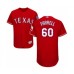 Men's Texas Rangers #60 Luke Farrell Red Alternate Flex Base Authentic Collection Baseball Player Stitched Jersey