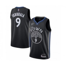 Men's Golden State Warriors #9 Andre Iguodala Swingman Black Basketball Stitched Jersey - 2019 20 City Edition