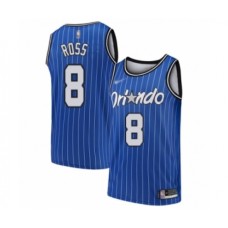 Men's Orlando Magic #8 Terrence Ross Authentic Blue Hardwood Classics Basketball Stitched Jersey