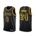 Men's Nike Los Angeles Lakers Kobe Bryant Swingman Black NBA Stitched Jersey - City Edition