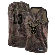 Men's Nike Milwaukee Bucks #13 Malcolm Brogdon Swingman Camo Realtree Collection NBA Jersey