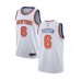 Men's New York Knicks #6 Elfrid Payton Authentic White Basketball Jersey - Association Edition