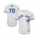 Men's Toronto Blue Jays #70 Anthony Kay White Home Flex Base Authentic Collection Baseball Player Stitched Jersey