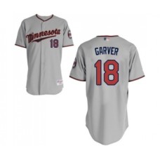 Men's Minnesota Twins #18 Mitch Garver Replica Grey Road Cool Base Baseball Jersey