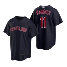 Men's Nike Cleveland Indians #11 Jose Ramirez Navy Alternate Stitched Baseball Jersey