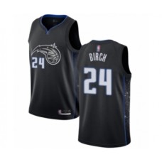 Men's Orlando Magic #24 Khem Birch Authentic Black Basketball Stitched Jersey - City Edition