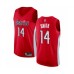 Men's Washington Wizards #14 Ish Smith Red Swingman Stitched Jersey - Earned Edition