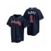 Men's Atlanta Braves #1 Ozzie Albies Nike Navy 2020 Replica Alternate Stitched Jersey