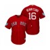 Men's Boston Red Sox #16 Andrew Benintendi Majestic Scarlet 2018 Spring Training Cool Base Stitched Jersey