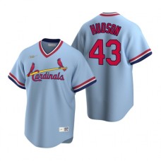 Men's Nike St. Louis Cardinals #43 Dakota Hudson Light Blue Cooperstown Collection Road Stitched Baseball Jerseyy