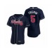 Men's Atlanta Braves #5 Freddie Freeman Nike Navy Authentic 2020 Alternate Stitched Jersey