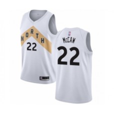 Men's Toronto Raptors #22 Patrick McCaw Authentic White Basketball Stitched Jersey - City Edition