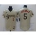 Men's Arizona Diamondbacks #5 Eduardo Escobar Gold 2021 City Connect Replica Player Stitched Jersey