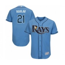 Men's Tampa Bay Rays #21 Jesus Aguilar Columbia Alternate Flex Base Authentic Collection Baseball Player Stitched Jersey