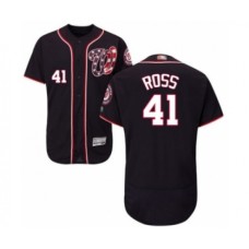 Men's Washington Nationals #41 Joe Ross Navy Blue Alternate Flex Base Authentic Collection Baseball Player Stitched Jersey