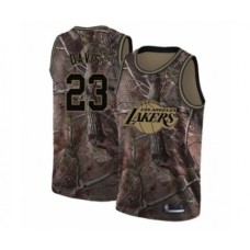 Men's Los Angeles Lakers #23 Anthony Davis Swingman Camo Realtree Collection Basketball Jersey