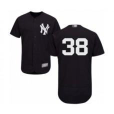 Men's New York Yankees #38 Cameron Maybin Navy Blue Alternate Flex Base Authentic Collection Baseball Jersey