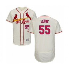 Men's St. Louis Cardinals #55 Dominic Leone Cream Alternate Flex Base Authentic Collection Baseball Player Stitched Jersey