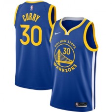 Men's Golden State Warriors #30 Stephen Curry Nike Royal 2020-21 Swingman Stitched Jersey