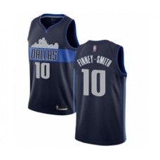 Men's Dallas Mavericks #10 Dorian Finney-Smith Authentic Navy Blue Basketball Stitched Jersey Statement Edition