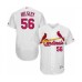 Men's St. Louis Cardinals #56 Ryan Helsley White Home Flex Base Authentic Collection Baseball Player Stitched Jersey