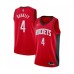 YoutMen's Houston Rockets #4 Charles Barkley Authentic Red Finished Basketball Stitched Jersey - Icon Edition