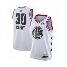 Men's Jordan Golden State Warriors #30 Stephen Curry Swingman White 2019 All-Star Game Basketball Jersey