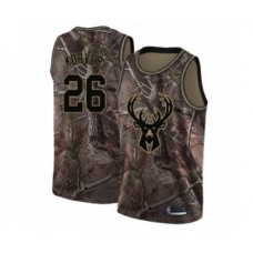 Men's Milwaukee Bucks #26 Kyle Korver Swingman Camo Realtree Collection Basketball Stitched Jersey