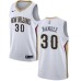 Men's Nike New Orleans Pelicans #30 Julius Randle Swingman White NBA Jersey - Association Edition