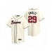 Men's Atlanta Braves #29 John Smoltz Nike Cream 2020 Replica Alternate Stitched Jersey