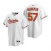 Men's Nike Baltimore Orioles #57 Hanser Alberto White Home Stitched Baseball Jersey