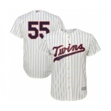 Men's Minnesota Twins #55 Taylor Rogers Replica Cream Alternate Cool Base Baseball Player Stitched Jersey