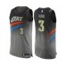 Men's Oklahoma City Thunder #3 Chris Paul Authentic Gray Basketball Jersey - City Edition