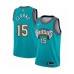 Men's Memphis Grizzlies #15 Brandon Clarke Authentic Green Hardwood Classic Basketball Stitched Jersey