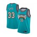 Men's Memphis Grizzlies #33 Marc Gasol Authentic Green Hardwood Classic Basketball Stitched Jersey