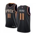 Men's Phoenix Suns #11 Ricky Rubio Authentic Black Basketball Jersey Statement Edition