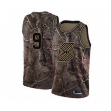 Men's Portland Trail Blazers #9 Nassir Little Swingman Camo Realtree Collection Basketball Stitched Jersey