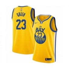 Men's Golden State Warriors #23 Draymond Green Authentic Gold Finished Basketball Stitched Jersey - Statement Edition