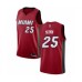 Men's Miami Heat #25 Kendrick Nunn Authentic Red Basketball Stitched Jersey Statement Edition