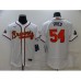 Men's Atlanta Braves #54 Max Fried White 2022 Gold Program Authentic Player Stitched Jersey