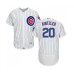 Men's Chicago Cubs #20 Brandon Kintzler White Home Flex Base Authentic Collection Baseball Jersey