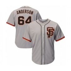 Men's San Francisco Giants #64 Shaun Anderson Grey Alternate Flex Base Authentic Collection Baseball Player Stitched Jersey