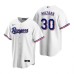 Men's Nike Texas Rangers #30 Nomar Mazara White Home Stitched Baseball Jersey