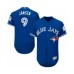 Men's Toronto Blue Jays #9 Danny Jansen Blue Alternate Flex Base Authentic Collection Baseball Player Stitched Jersey