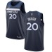 Men's Nike Minnesota Timberwolves #20 Josh Okogie Swingman Navy Blue NBA Jersey - Icon Edition