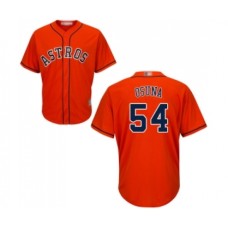 Men's Houston Astros #54 Roberto Osuna Replica Orange Alternate Cool Base Baseball Jersey