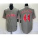 Men's Nike Cincinnati Reds #44 Elly De La Cruz Grey Cool Base Stitched Baseball Jersey