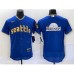 Men's Seattle Mariners Royal Team Big Logo 2023 City Connect Flex Base Stitched Jersey