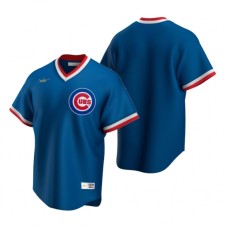 Men's Nike Chicago Cubs Blank Royal Cooperstown Collection Road Stitched Baseball Jersey